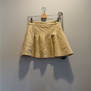 WeWoreWhat Tan Skater Skirt